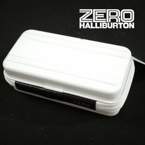 新品1円～★ZERO HALLIBURTON ゼロハリバートン アメニティケース ポーチ 白 ポリカーボネート 正規店本物 ◆3593◆