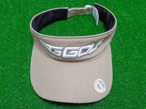 GK栄三越■ 940 【USED】CPGGOLF◆TWO-STEP LOGO VISOR◆ベージュ◆バイザー◆ベーシック◆おすすめ◆人気