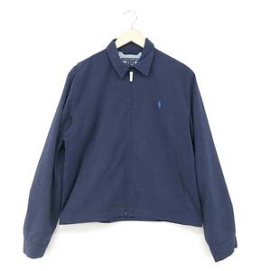 ◆POLO GOLF RalphLauren ポロゴルフラルフローレン ジップアップジャケット サイズL◆ ネイビー レディース アウター ゴルフウエア