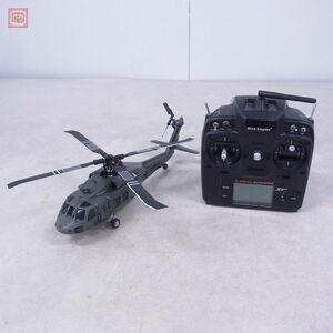 ナインイーグル SOLO PRO 319 B.HAWK60 プロポ付き 全長約35cm 動作未確認 現状品 NINE EAGLES RC ラジコン ヘリコプター【FD