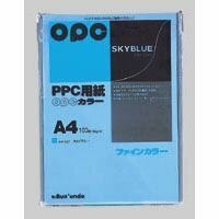 （まとめ買い）文運堂 ファインカラーPPC A4 100枚入 カラー337 スカイブルー 00016619 〔×5〕