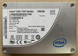 【使用時間8794時間】intel 180GB 330 Series SSDSC2CT180A3 2.5 SATA SSD 111