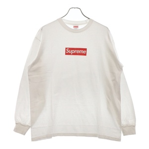 SUPREME シュプリーム 20AW Box Logo L/S Tee ボックスロゴ ロングスリーブカットソー 長袖Tシャツ ホワイト