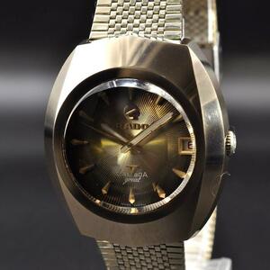 RADO ラドー BALBOA V Great バルボア V グレート カットガラス ハイビート 自動巻 アナログ デイト タングステン メンズ 腕時計 w-11055