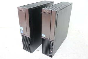 Y12/579 FUJITSU 富士通 FMVWJD2BG7/FMVD70GN7G デスクトップPC 2点セット Core i7 3770 3.4GHz/2600 3.4GHz 16GB BIOS画面確認済み 現状品