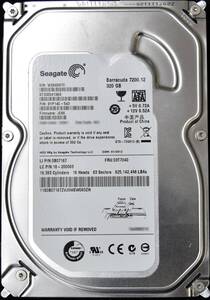 SEAGATE ST3320413AS ディスク容量:320GB SATA600 HDD 2012年製造 (Cristal DiscInfo 正常) 使用時間 10580H (管:EH85