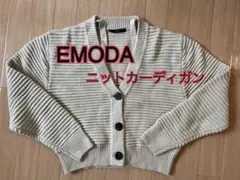 EMODA クロップレイヤードニット　ショート丈カーディガン　2way仕様