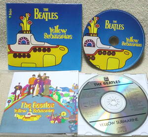 即決！送料230円●CD2点で ビートルズ Beatles Yellow Submarine Songtrack 見開き紙ジャケ EU盤＋オリジナル日本盤 リマスター前 ステレオ