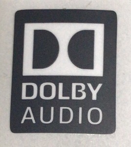 ■新品・未使用 ■10枚セット 【DOLBY AUDIO】エンブレムシール　【13*16㎜】送料無料・追跡サービス付き☆P315