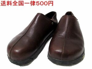 【即決/全国一律送料500円】BIRKENSTOCK/ビルケンシュトック フットプリンツ レザー スリッポン 茶 37