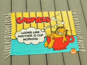 ◆送料無料◆【GARFIELD・ガーフィールド】※《コットンマット・500×700mm ／ MORNING》　アメリカン雑貨　優しい肌触り