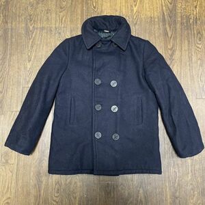 70s 80s VINTAGE LADIES WOOL PEA COAT ビンテージ レディース ウール ピーコート 古着 USA アメリカ 仕入れ 美品 16 S 黒 ブラック