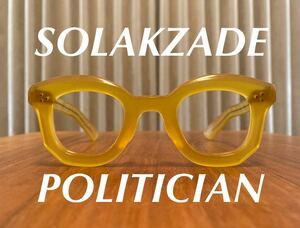 Solakzade ソラックザーデ Politician ポリティシャン メガネ サングラス 眼鏡 イエロー Yellow Tortoise ブライスランズ Bryceland’s 