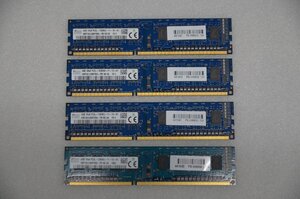 SKhynix 4GB PC3L-12800U メモリー 中古品×4枚　　　（644）