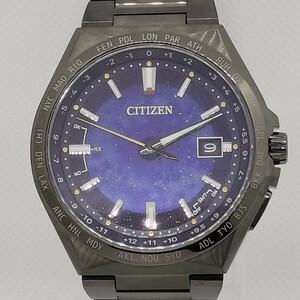 【極美品】CITIZENシチズンATTESAアテッサCB0219-50Lコズミックブルーコレクション世界限定2200本箱付メンズ腕時計