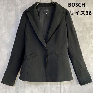 ボッシュ　BOSCH シングル　ジャケット　黒　ポリエステル100% S