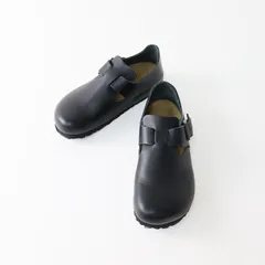 極美品 ビルケンシュトック BIRKENSTOCK London レザーシューズ 36/ブラック 23.0cm ナロー幅 ロンドン【2400014140217】