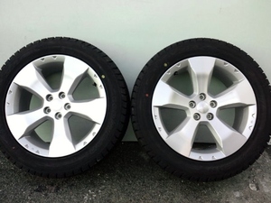 SUBARU FORESTERフォレスター純正アルミ7J +48 5H100 215/55R17未使用スタッドレスグッドイヤーアウトバックランカスターOUTBACK LANCASTER