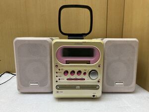 RE1016 Victor ビクターJVC UX-Q10 CD MDイルミネーションミニコンポ　CD/テープ再生OK MD再生Ng 現状品　0824