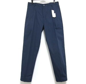 新品★Calvin Klein★カルバンクライン★ペーパーコットン ストレッチ クロップドパンツ★テーパードパンツ★M ネイビー★軽量 伸縮性