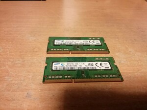 ノートパソコン用メモリ　DDR3 SAMSUNG PC3L-12800S 4GB 2枚　8GB 正常品