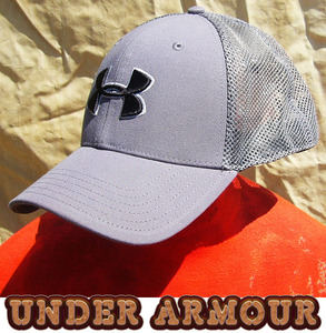 即決■UNDER ARMOUR■二元論グレーベジタリアンメニューcap■■古着