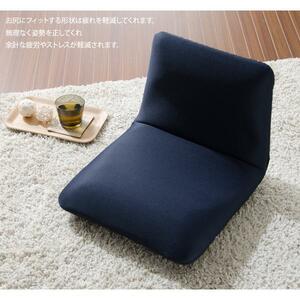 日本製 背筋ピン座椅子「S」Wラッセルブルー リクライニング コンパクト ソファや椅子に置いてもOK(沖縄、離島への配達不可)