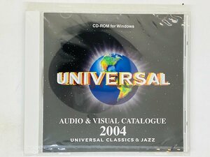 即決CD-ROM 未開封 UNIVERSAL CLASSICS & JAZZ / AUDIO & VISUAL CATALOGUE / Windows Q06