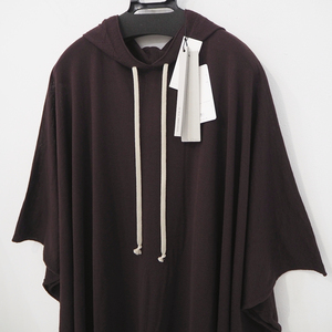 新品 定価145200円 リックオウエンス 20aw 秋冬 フーディー ポンチョ バーガンディ レディース XS メンズ RICK OWENS HOODED PONCHO パーカ