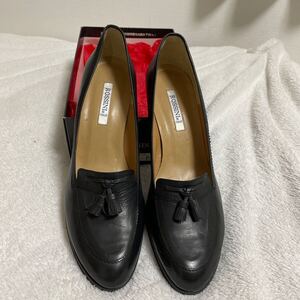 ROSSINI Italy ロッシーニパンプス38新品 黒