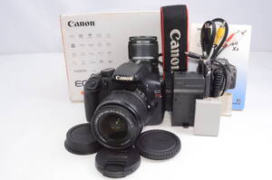 【動作品】 一眼レフ デジタル一眼レフカメラ　Canon　キヤノン　EOS Kiss X4　EOSシリーズ　レンズキット