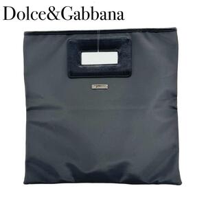 DOLCE＆GABBANA　ドルチェ&ガッバーナ レザー ハンドバッグ トート メンズ レディース グレー