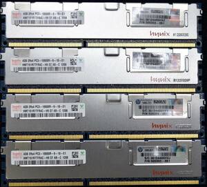 16GB (4GB 4枚組) DDR3 PC3-10600R DDR3-1333 REG 240pin ECC Registered Samsung サーバー MacPro向け (管:EDR02