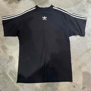 BALENCIAGA x ADIDAS OVERSIZED S/S T-SHIRT Lサイズ 739101 TVVA6 バレンシアガ アディダス オーバーサイズ Tシャツ ブラック