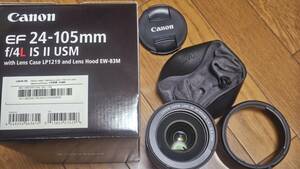 中古品　キヤノンレンズEF 24-105mm f4l is usm ii