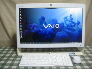 (SSD搭載高速起動&地デジ視聴対応) ＃＃ SONY VAIO VPCJ218FJ Windows 10 Home ＃＃(完動品)