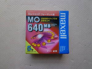 新品未開封 マクセル MO ディスク 640MB 5枚 Macintoshフォーマット済