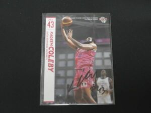 BBM 2020-21 B.League FAST BREAK 1st Half カディーム・コールビー （秋田） 直筆サインカード 63枚限定 Bリーグ