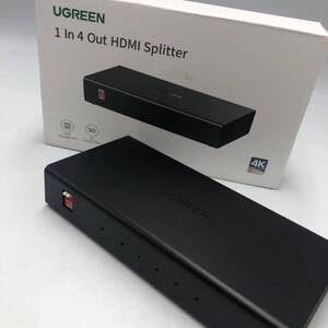 【未検品】UGREEN HDMI 分配器 1入力4出力 4K@60Hz HDMI スプリッター 自動切替 4画面同時出力 /Y23632-O2