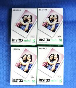 FUJIFILM 富士フィルム　チェキフィルム　instax mini10 　　10枚入り×4箱　40枚分　未開封　期限2026年９月