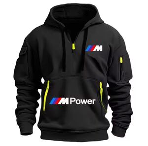 BMW ユニセックス　コットン　フード付きスウェットパーカー　S〜3XL/カラー選択可