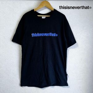 thisisneverthat 半袖TシャツメンズM ブラック黒プリントロゴ美品