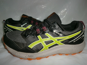 ★asics GEL-SONOMA 7 GTX `23製アシックス 1011B593 ゲル ソノマ 7 ゴアテックス トレイルランニング ブラック/ライム/ホワイト