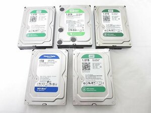 S3747S 1TB 3.5インチHDD 5個セット まとめ売り★フォーマット済み CrystalDiskInfo正常判定