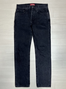 Supreme/シュプリーム/Stone Washed Black Slim Jean/ストーンウォッシュ ブラックスリムジーンズ/5P ブラックデニムパンツ