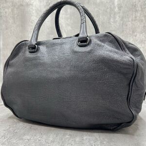 【極美品】ボッテガヴェネタ BOTTEGA VENETA ミニボストン ハンドバッグ イントレチャート ブラック 黒 レザー レディース 