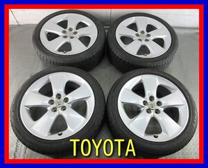 ■中古タイヤホイール■　TOYOTA プリウス 純正 17インチ 7J +50 5H 100 BRIDGESTONE Playz PX 215/45R17 91W S 夏 激安 送料無料 J688