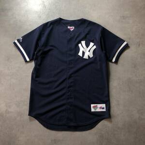 GQ705◇Majestic : USA製 MLB Authentic ヤンキース ユニフォーム◇M◇ネイビー ニューヨークヤンキース マジェスティック