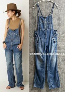 Deuxieme Classe JOHNBULL ドゥーズィエムクラス ジョンブル デニム フレンチ サロペット パンツ/サイズL 定価22000円