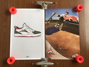 レア!! トニーホーク直筆サイン入りポスター LAKAIコラボ パウエル powell santa cruz zorlac dogtown thrasher life